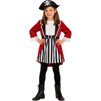 Costume da pirata corsaro inglese per bambina