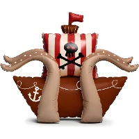 Palloncino a forma di nave pirata con base, 120 x 91 cm