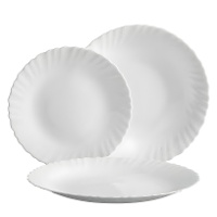 Servizio di piatti classico rotondo - 12 pezzi
