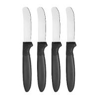 Set di 4 coltelli da burro con manico nero - Kinvara