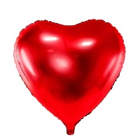Palloncino a forma di cuore XL colorato da 61 cm - PartyDeco - 1 unità