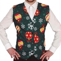 Gilet natalizio con palline