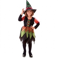 Costume da streghetta colorata per neonati