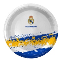 Piatti Real Madrid per tifosi - 23 cm (confezione da 8)