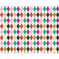 Carta da regalo con rombi colorati di 2 x 0,70 m - 1 unità