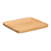Vassoio quadrato in bambù 20 x 20 cm per antipasti