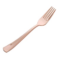 Forchette in plastica metallizzata premium da 18,8 - 6 pezzi