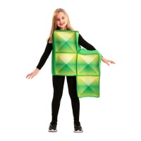 Costume da Tetris verde per bambini