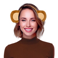 Cerchietto con orecchie da scimmia