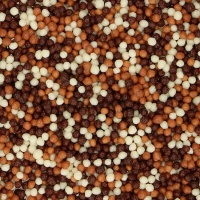 Mini perle croccanti ai tre cioccolati 175 g - FunCakes