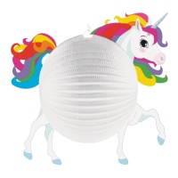 Lanterna decorativa a unicorno 25 cm - 1 pz.