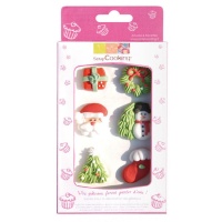 Decorazioni di zucchero assortite di Natale - Scrapcooking - 6 unità