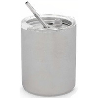 Bicchiere da 0,38 L con coperchio e cannuccia
