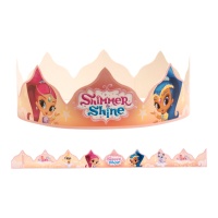 Corone decoro Shimmer and Shine per Roscon de Reyes - Dekora - 100 unità