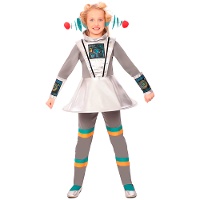 Costume da extraterrestre grigio per bambina