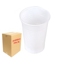 Bicchieri di plastica bianchi da 230 ml - 3000 pz.