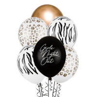 Palloncini in lattice Girls Night Out 30 cm - PartyDeco - 6 unità