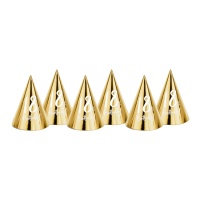 Cappelli dorati per il 18° Compleanno - 6 pezzi