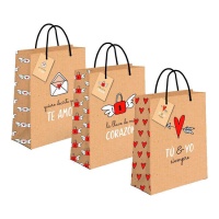 Borsa regalo artigianale Amor 45 x 33 x 10 cm - 1 pz.