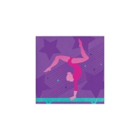 Tovaglioli ginnastica ritmica da 12,5 x 12,5 cm - 16 unità