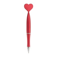 Biro a cuore rosso metallizzato - 1 pz.