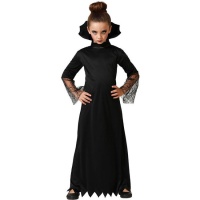 Costume da vampiro nero per bambina