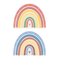 Tovaglioli colorati arcobaleno 33 x 33 cm - 20 unità