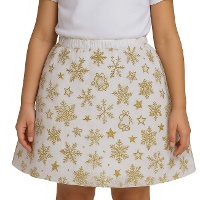 Gonna tutu per bambini con stelle e fiocchi dorati - 30 cm