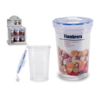 Tupperware cilindrico di plastica da 1200 ml