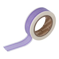 Washi tape contorno lilla - 10 m