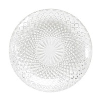 Piatto da 15 cm in cristallo inciso per dessert