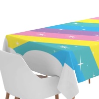 Tovaglia pastello arcobaleno 120 x 180 cm