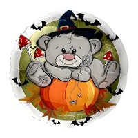 Palloncino a forma di orsetto di Halloween da 43 cm - Premioloon