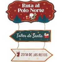 Cartello decorativo del Polo Nord da 45 x 28 cm