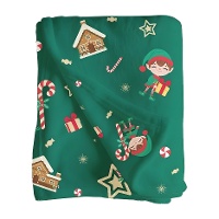 Coperta con elfi da 1,50 x 1,25 m