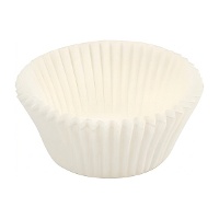 Capsule per cupcake bianche 6 cm - Dr.Oetker - 80 pezzi