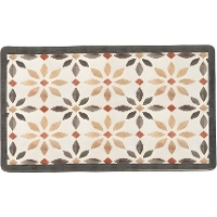 Tappetino da cucina 75 x 45 cm - motivo idraulico floreale