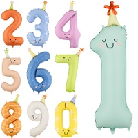 Palloncino numero divertente 86 cm - 1 pezzo