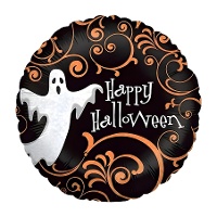 Palloncino di Happy Halloween con fantasma di 45 cm - Party Love