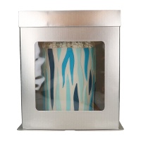 Scatola di 30,4 x 30,4 x 34,5 cm per torta color metallizzato con finestra - 1 unità
