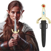 Pugnale medievale con fodero da 26 cm