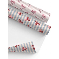 Carta regalo con fiocchi 2 x 0,70 m - 1 unità