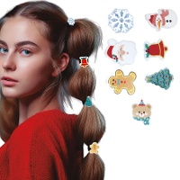 Elastici per capelli natalizi assortiti - 6 pezzi