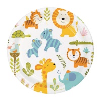 Piatti Happy Jungle 22 cm - 8 pz.
