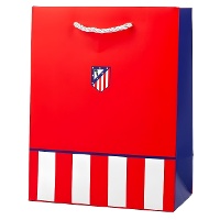Borsa regalo rossa dell'Atlético de Madrid 23 x 18 x 10 cm