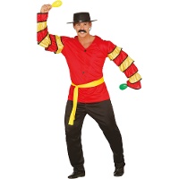 Costume da rumbero con volant per uomo