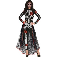 Costume da Catrina con rose per donna