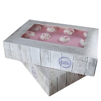 Scatola 36 x 25 x 8 cm per torta Pure - 2 unità