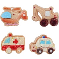 Figure per roscón a tema trasporti 2,5 cm - Dekora - 50 unità