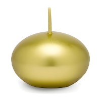 Candela galleggiante metallizzata di 4 cm - 50 unità